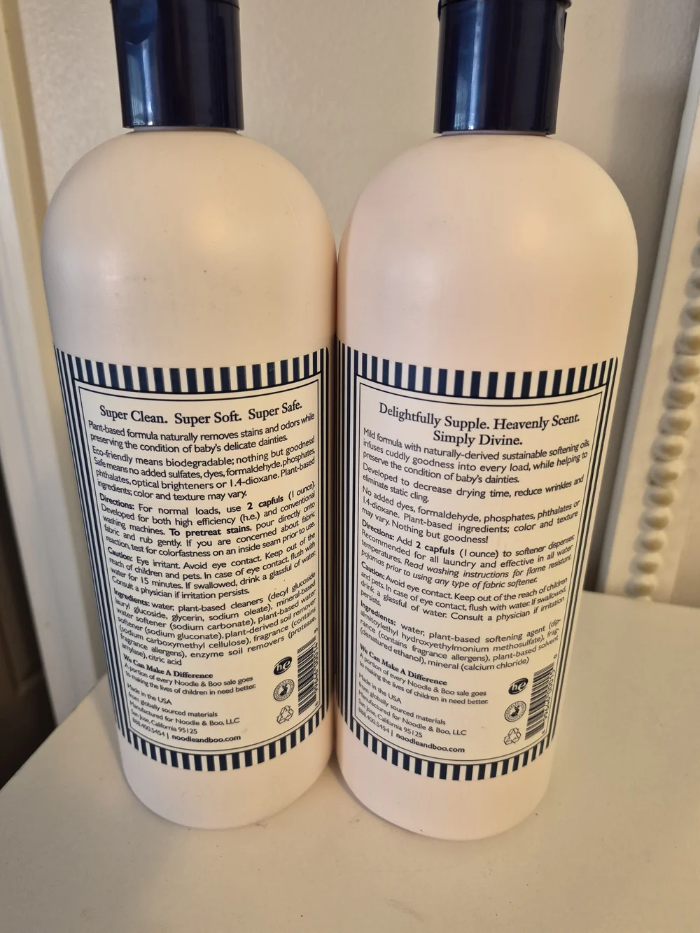 Noodle & Boo Baby Laundry Set Ultra-Safe Detergent & Ultra-Soft Conditioner 32oz